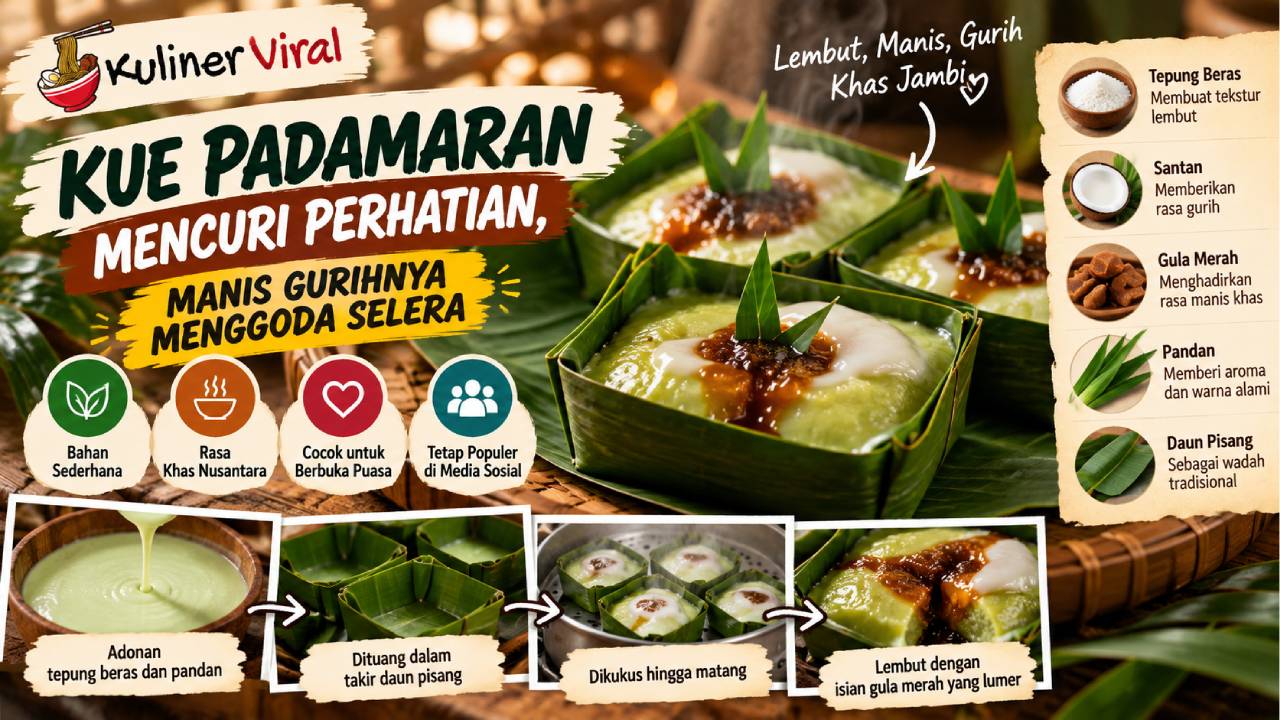 Kue Padamaran Mencuri Perhatian, Manis Gurihnya Menggoda Selera
