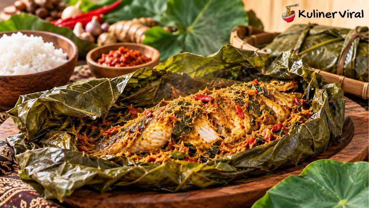 Pendap Bengkulu Mulai Dilirik, Olahan Ikan Berbalut Daun Talas