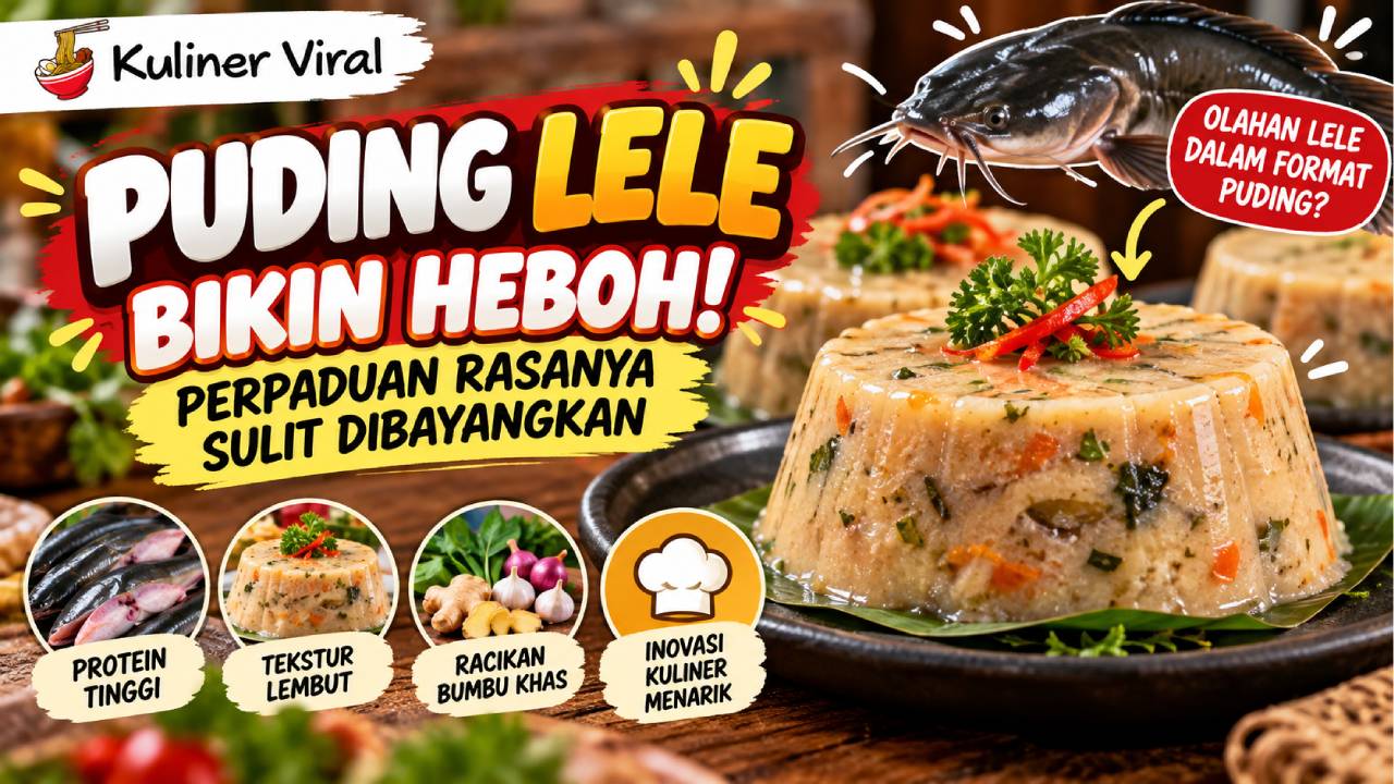 Puding Lele Bikin Heboh, Perpaduan Rasanya Sulit Dibayangkan