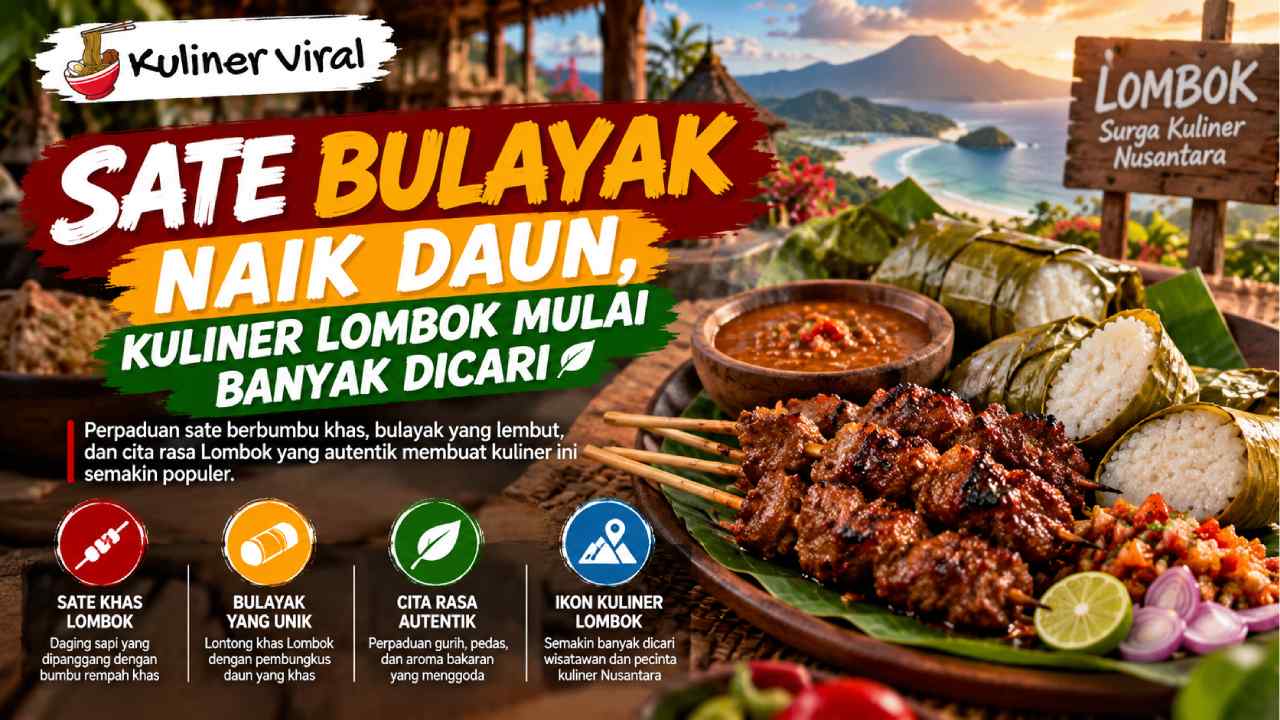 Sate Bulayak Naik Daun, Kuliner Lombok Mulai Banyak Dicari