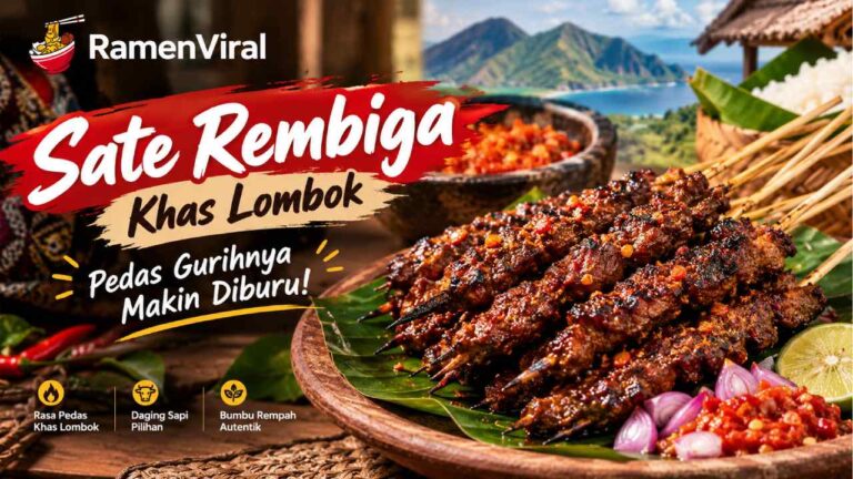 Sate Rembiga Makin Diburu, Pedas Gurihnya Menggoda Selera