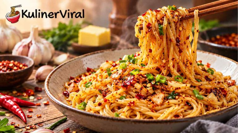 Spicy Garlic Butter Noodles Viral, Sederhana tetapi Bikin Ketagihan