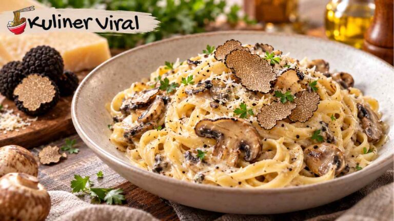 Truffle Mushroom Pasta Viral, Menu Simpel dengan Rasa Mewah